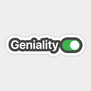 Geniality ON Sticker